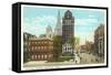 City Hall Square, Hartford, Connecticut-null-Framed Stretched Canvas
