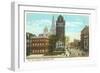 City Hall Square, Hartford, Connecticut-null-Framed Art Print