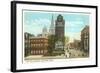 City Hall Square, Hartford, Connecticut-null-Framed Art Print