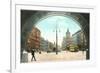 City Hall Square, Milwaukee, Wisconsin-null-Framed Premium Giclee Print