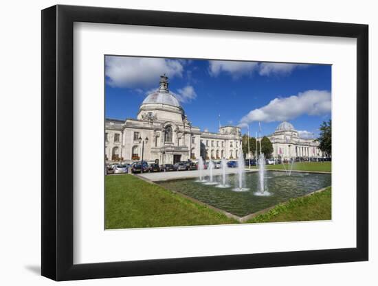 City Hall, the National Museum of Wales, Cardiff Civic Centre, Wales, United Kingdom, Europe-Billy Stock-Framed Photographic Print