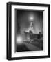 City Hall Tower with Night Lights-null-Framed Photographic Print