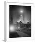 City Hall Tower with Night Lights-null-Framed Photographic Print