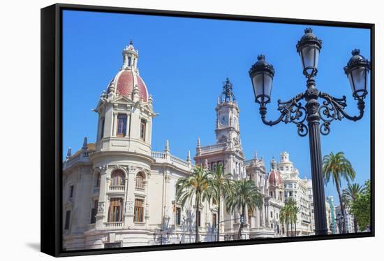 City Hall, Valencia, Comunidad Autonoma de Valencia, Spain-Marco Simoni-Framed Stretched Canvas