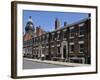 City Hall Viewed From the Historic Georgian Park Square, Leeds, West Yorkshire, England, Uk-Peter Richardson-Framed Photographic Print