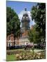 City Hall Viewed From the Historic Georgian Park Square, Leeds, West Yorkshire, England, Uk-Peter Richardson-Mounted Photographic Print