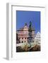 City hall with fountain on the marketplace, Tübingen, Baden-Wurttemberg, Germany-Markus Lange-Framed Photographic Print