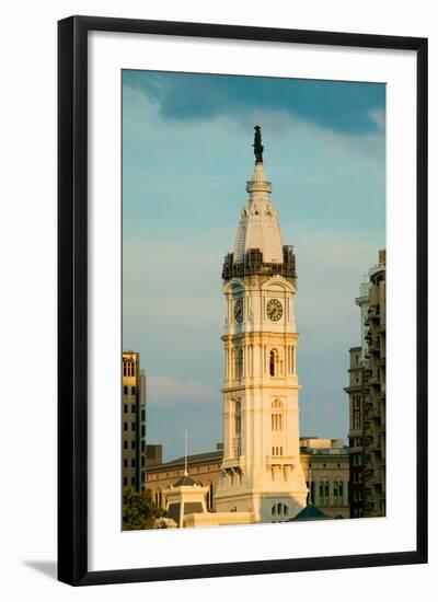 City Hall with Statue of William Penn on top, Philadelphia, Pennsylvania during Live 8 Concert-null-Framed Photographic Print
