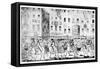 City Horsemanship or Procession to St Paul's, 1789-null-Framed Stretched Canvas