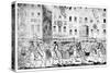 City Horsemanship or Procession to St Paul's, 1789-null-Stretched Canvas