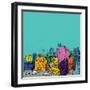 City Illustration-radoma-Framed Art Print