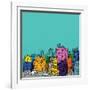 City Illustration-radoma-Framed Art Print