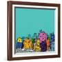 City Illustration-radoma-Framed Art Print