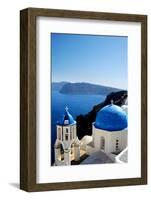 City in Santorini, on the Greek Islands-Apollofoto-Framed Photographic Print