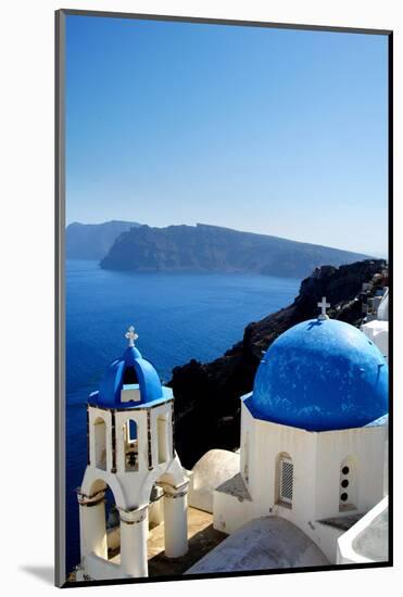 City in Santorini, on the Greek Islands-Apollofoto-Mounted Photographic Print