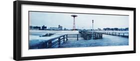City in Winter, Coney Island, Brooklyn, New York City, New York State, USA-null-Framed Photographic Print