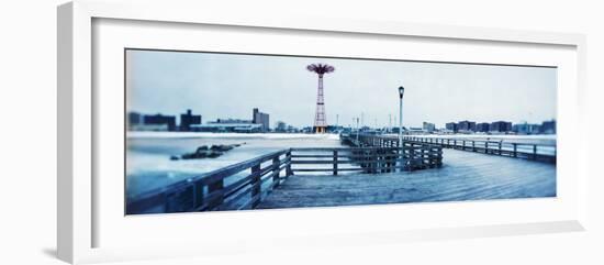 City in Winter, Coney Island, Brooklyn, New York City, New York State, USA-null-Framed Photographic Print