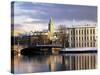 City in Winter, Stockholm, Sweden, Scandinavia, Europe-Sylvain Grandadam-Stretched Canvas