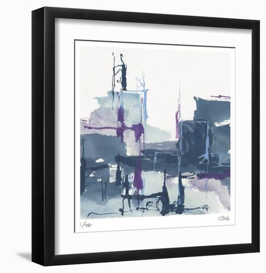 City Indigo II-Chris Paschke-Framed Limited Edition