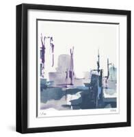 City Indigo III-Chris Paschke-Framed Limited Edition