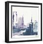 City Indigo III-Chris Paschke-Framed Limited Edition