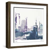 City Indigo III-Chris Paschke-Framed Limited Edition