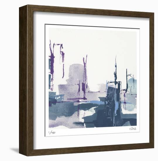 City Indigo III-Chris Paschke-Framed Limited Edition