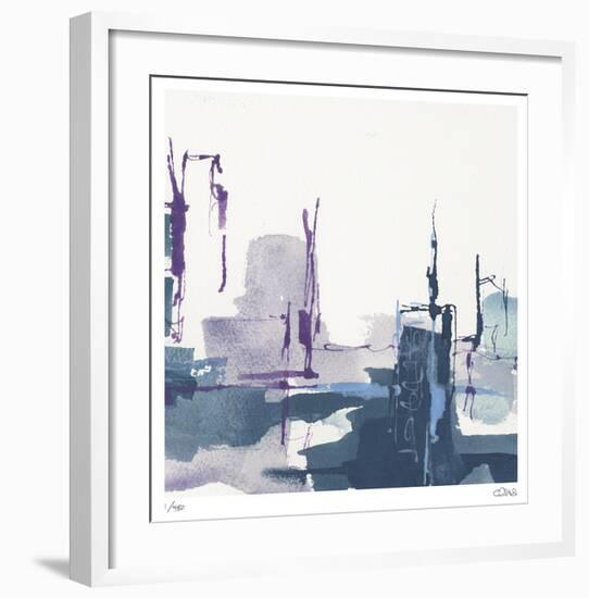 City Indigo III-Chris Paschke-Framed Limited Edition