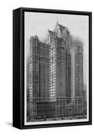 City Investing Building-Moses King-Framed Stretched Canvas