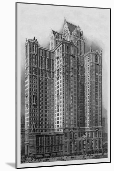 City Investing Building-Moses King-Mounted Art Print