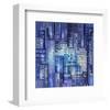 City Landscape At Night-null-Framed Art Print