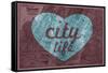 City Life - 1891, New York, Map, Brooklyn, Jersey City, New York, United States Map-null-Framed Stretched Canvas