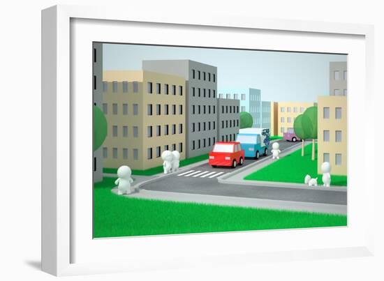 City Life-Solodkov-Framed Art Print