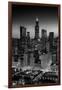 City Light Chicago B W-Steve Gadomski-Framed Premium Photographic Print