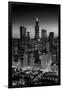 City Light Chicago B W-Steve Gadomski-Framed Premium Photographic Print