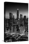 City Light Chicago B W-Steve Gadomski-Stretched Canvas