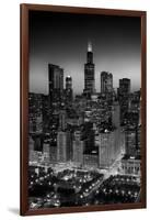 City Light Chicago B W-Steve Gadomski-Framed Photographic Print