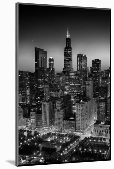 City Light Chicago B W-Steve Gadomski-Mounted Photographic Print