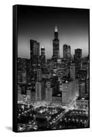 City Light Chicago B W-Steve Gadomski-Framed Stretched Canvas