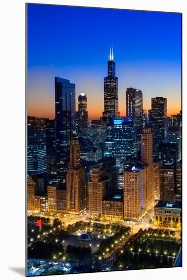 City Light Chicago-Steve Gadomski-Mounted Photographic Print