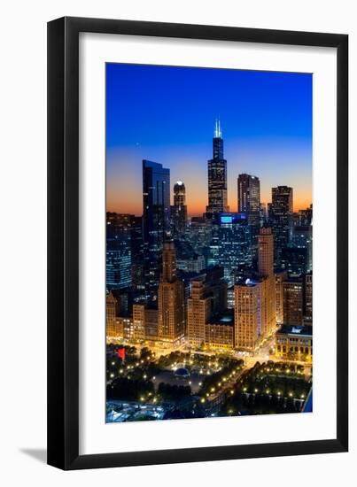 City Light Chicago-Steve Gadomski-Framed Premium Photographic Print