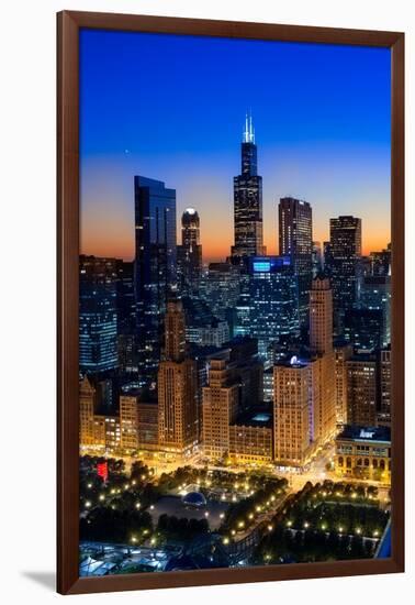 City Light Chicago-Steve Gadomski-Framed Photographic Print