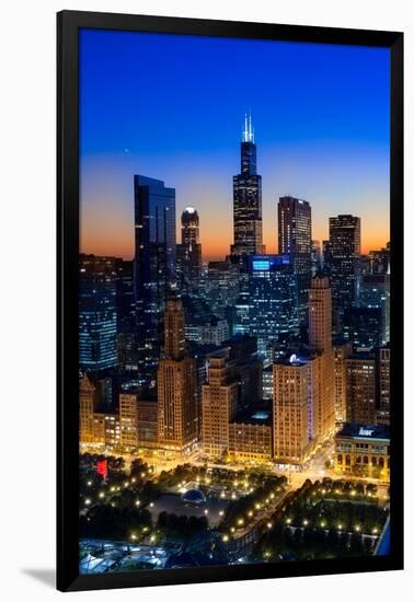 City Light Chicago-Steve Gadomski-Framed Photographic Print