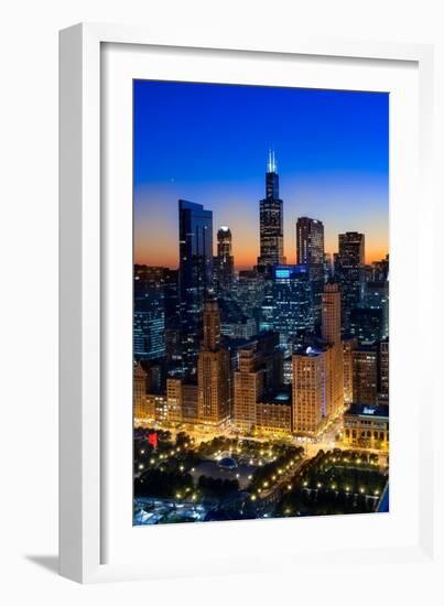 City Light Chicago-Steve Gadomski-Framed Photographic Print