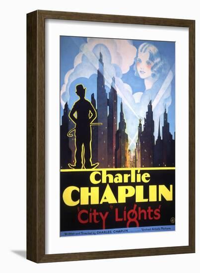 City Lights, 1931-null-Framed Art Print