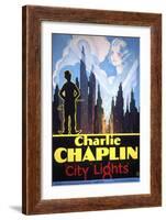 City Lights, 1931-null-Framed Art Print