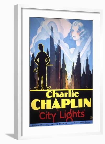 City Lights, 1931-null-Framed Art Print