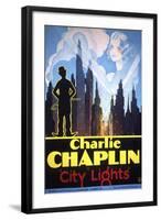 City Lights, 1931-null-Framed Art Print