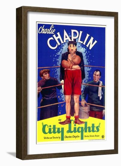 City Lights, 1931-null-Framed Art Print