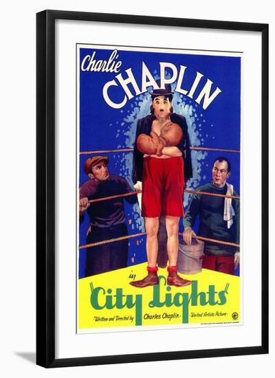 City Lights, 1931-null-Framed Art Print